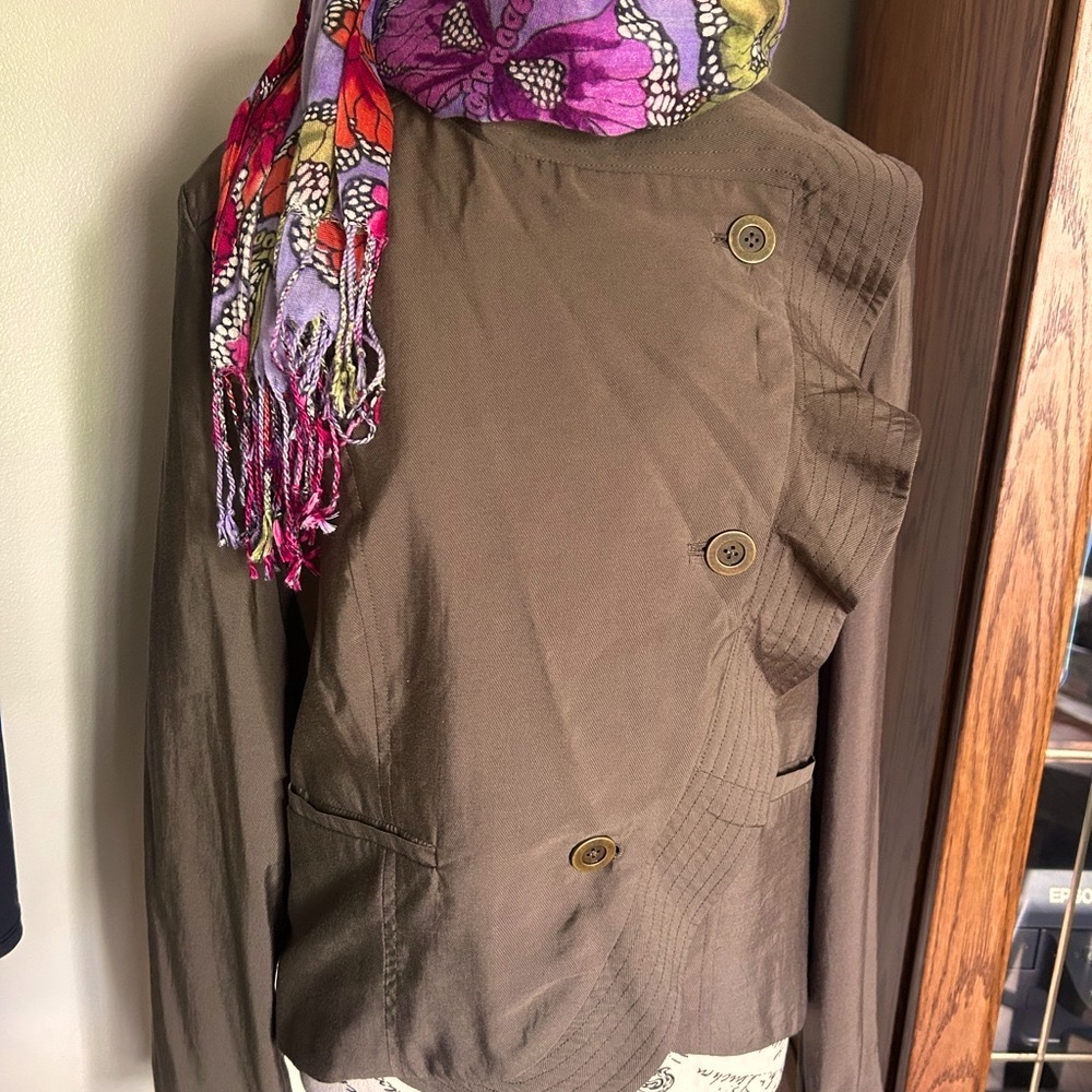 FREE PEOPLE Military Inspired Shirt Jacket -Light Olive size 12